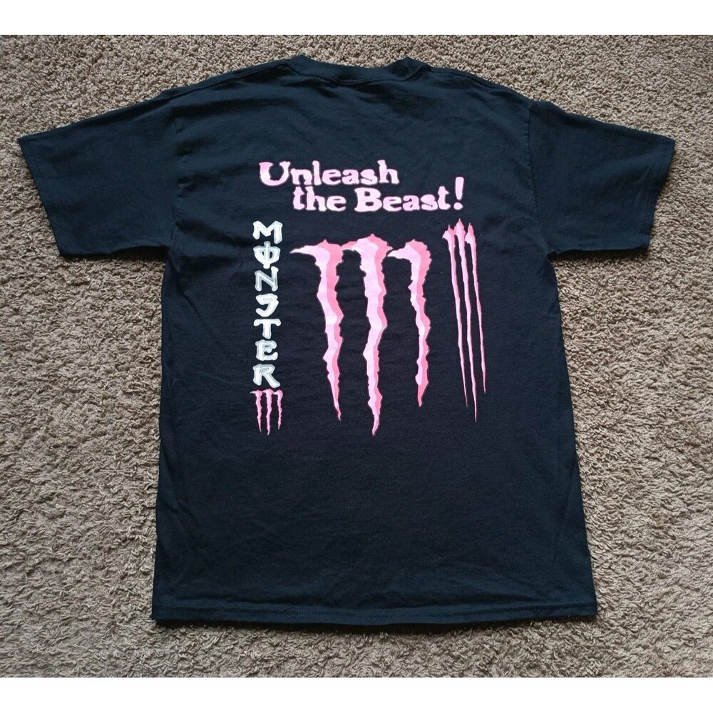 Monster Energy T-Shirt Men's Size Medium Graphic Print Black Shirt